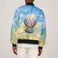 Somalia Liberation Unity Sleeve Zip Bomber Jacket Soomaaliya Script Peace Dove Watercolor