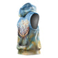 Somalia Liberation Unity Sleeveless Hoodie Soomaaliya Script Peace Dove Watercolor