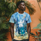 Somalia Liberation Unity T shirt Soomaaliya Script Peace Dove Watercolor