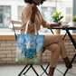 Somalia Liberation Unity Tote Bag Soomaaliya Script Peace Dove Watercolor