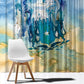 Somalia Liberation Unity Window Curtain Soomaaliya Script Peace Dove Watercolor