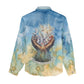 Somalia Liberation Unity Women Casual Shirt Soomaaliya Script Peace Dove Watercolor