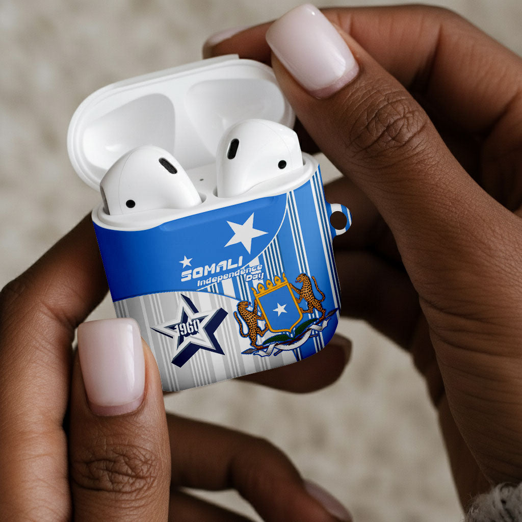 Somalia Independence Day 1960 AirPods Case Somali Coat Of Arms Star - Land Of The Brave