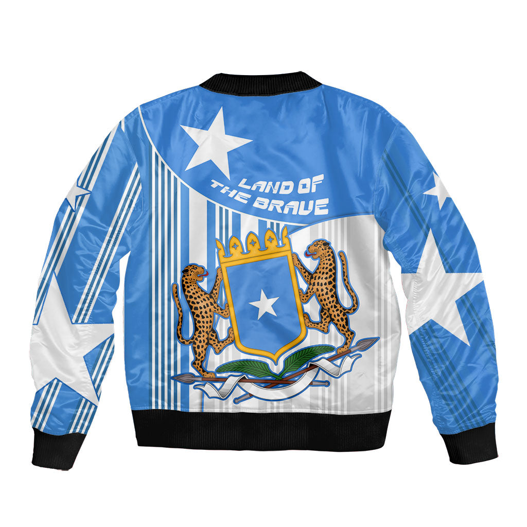 Somalia Independence Day 1960 Bomber Jacket Somali Coat Of Arms Star - Land Of The Brave