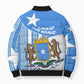 Somalia Independence Day 1960 Bomber Puffer Jacket Somali Coat Of Arms Star - Land Of The Brave