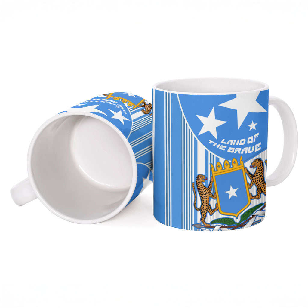 Somalia Independence Day 1960 Ceramic Mug Somali Coat Of Arms Star - Land Of The Brave