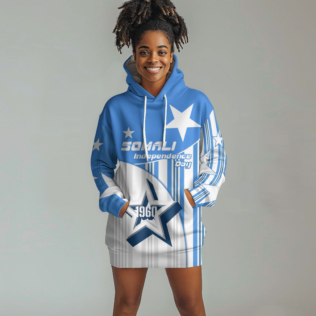 Somalia Independence Day 1960 Hoodie Dress Somali Coat Of Arms Star - Land Of The Brave