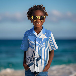 Somalia Independence Day 1960 Kid Hawaiian Shirt Somali Coat Of Arms Star - Land Of The Brave