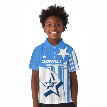 Somalia Independence Day 1960 Kid Polo Shirt Somali Coat Of Arms Star - Land Of The Brave