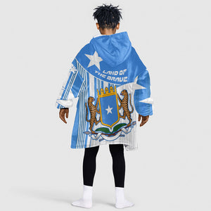 Somalia Independence Day 1960 Kid Wearable Blanket Hoodie Somali Coat Of Arms Star - Land Of The Brave
