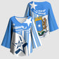 Somalia Independence Day 1960 Kimono Sleeve Blouse Somali Coat Of Arms Star - Land Of The Brave