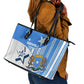 Somalia Independence Day 1960 Leather Tote Bag Somali Coat Of Arms Star - Land Of The Brave