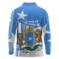 Somalia Independence Day 1960 Long Sleeve Polo Shirt Somali Coat Of Arms Star - Land Of The Brave