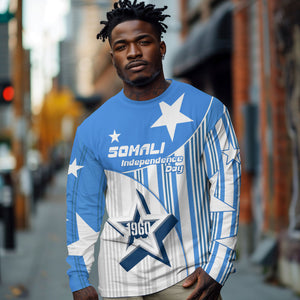 Somalia Independence Day 1960 Long Sleeve Shirt Somali Coat Of Arms Star - Land Of The Brave