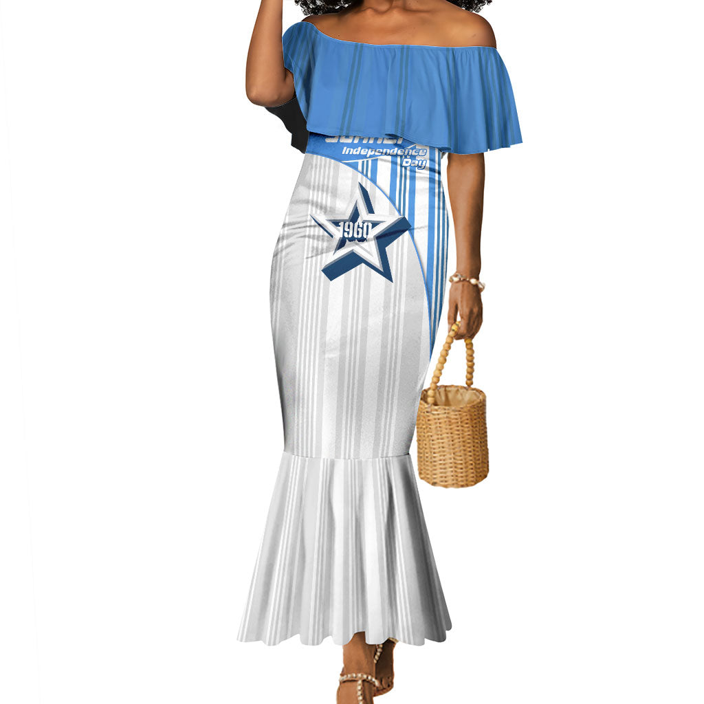 Somalia Independence Day 1960 Mermaid Dress Somali Coat Of Arms Star - Land Of The Brave