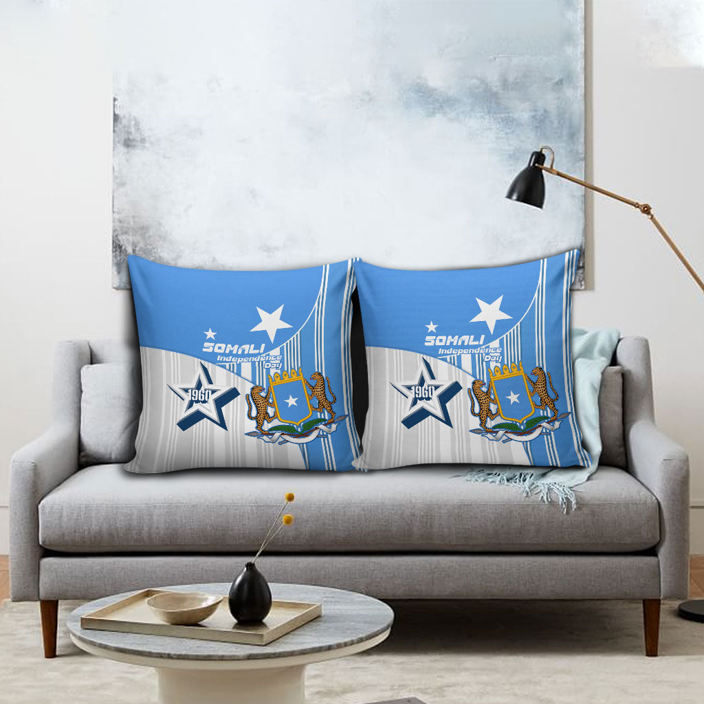 Somalia Independence Day 1960 Pillow Cover Somali Coat Of Arms Star - Land Of The Brave