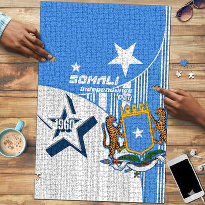 Somalia Independence Day 1960 Puzzle Somali Coat Of Arms Star - Land Of The Brave