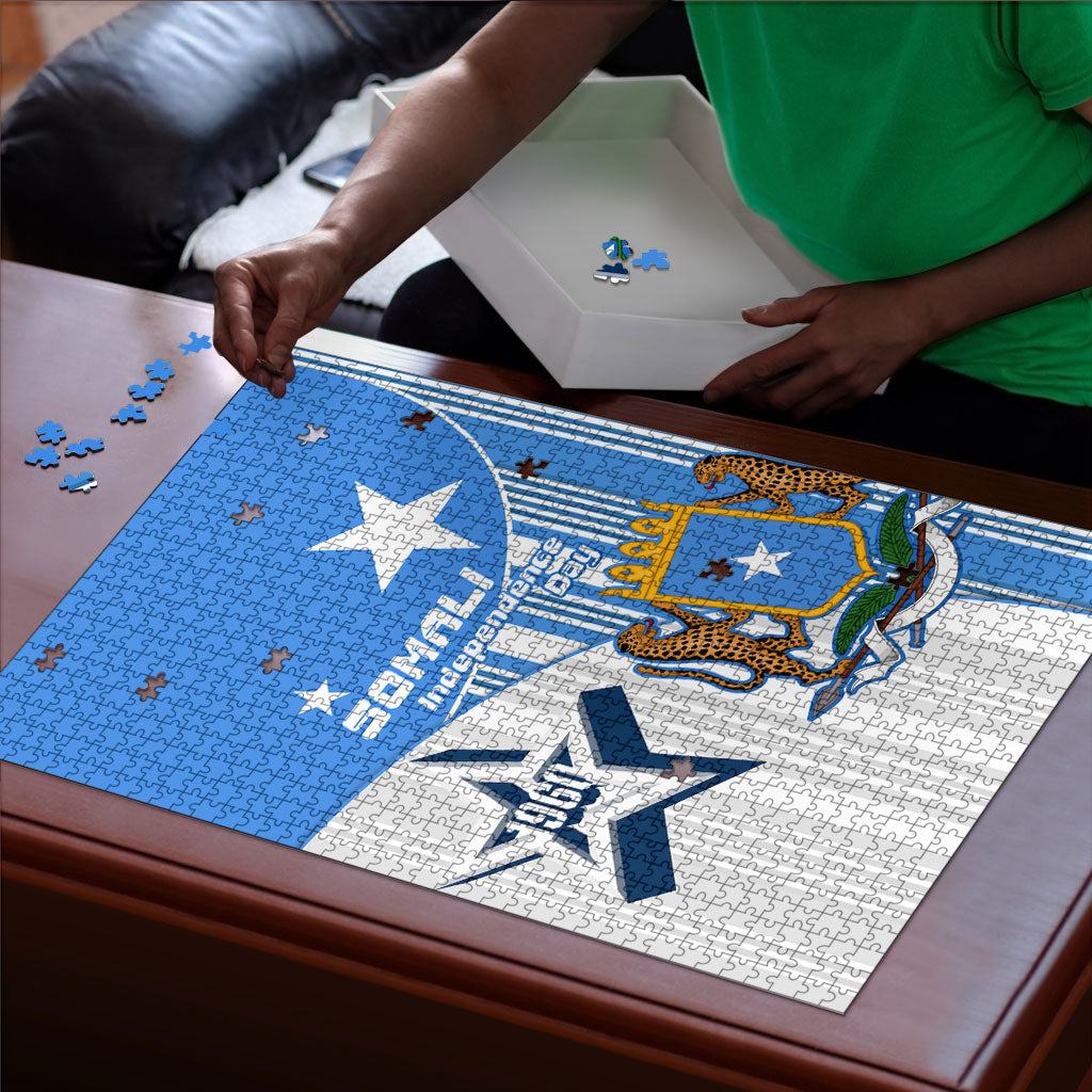 Somalia Independence Day 1960 Puzzle Somali Coat Of Arms Star - Land Of The Brave