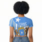 Somalia Independence Day 1960 Raglan Cropped T shirt Somali Coat Of Arms Star - Land Of The Brave