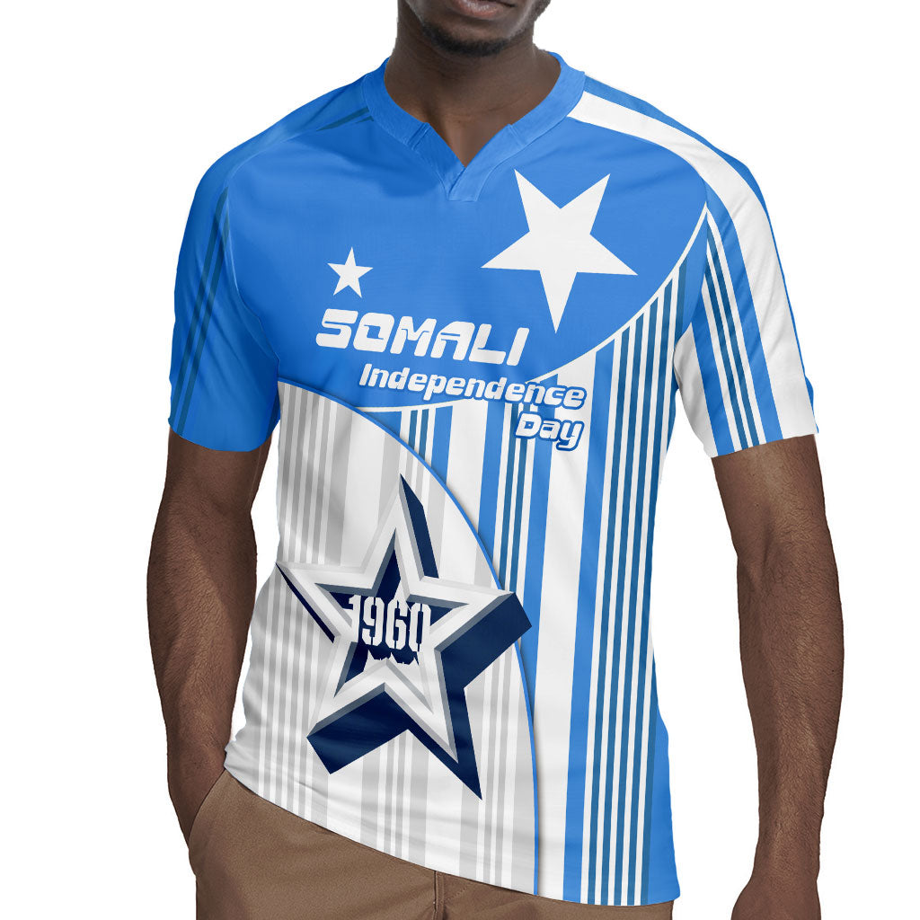 Somalia Independence Day 1960 Rugby Jersey Somali Coat Of Arms Star - Land Of The Brave