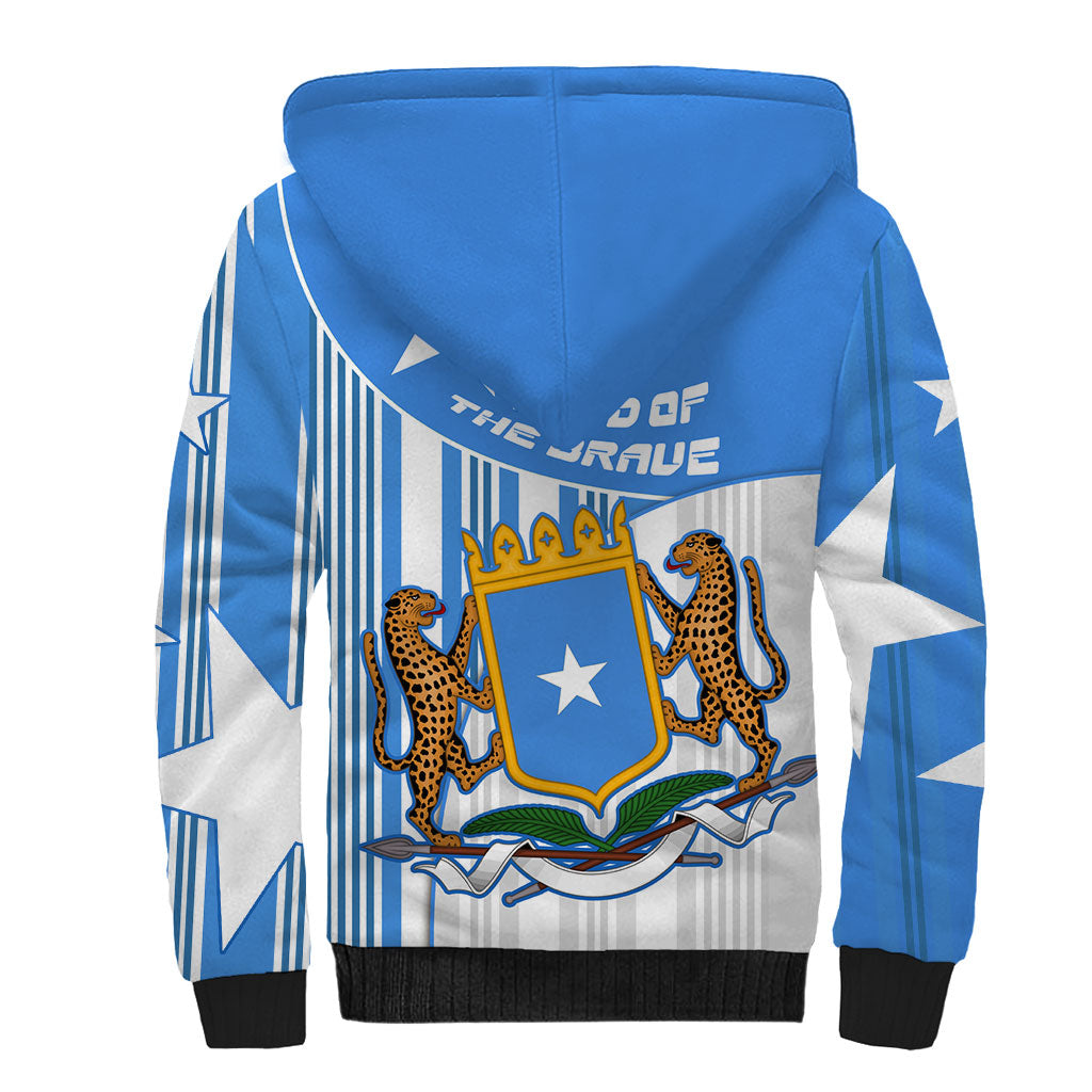 Somalia Independence Day 1960 Sherpa Hoodie Somali Coat Of Arms Star - Land Of The Brave