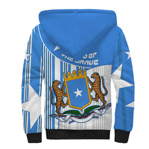 Somalia Independence Day 1960 Sherpa Hoodie Somali Coat Of Arms Star - Land Of The Brave