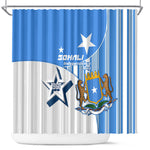 Somalia Independence Day 1960 Shower Curtain Somali Coat Of Arms Star - Land Of The Brave