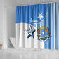 Somalia Independence Day 1960 Shower Curtain Somali Coat Of Arms Star - Land Of The Brave