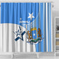 Somalia Independence Day 1960 Shower Curtain Somali Coat Of Arms Star - Land Of The Brave
