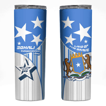 Somalia Independence Day 1960 Skinny Tumbler Somali Coat Of Arms Star - Land Of The Brave