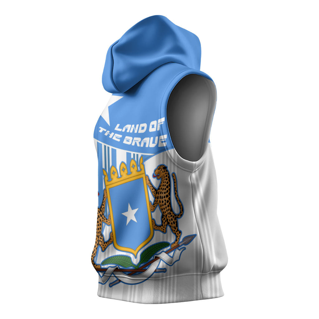 Somalia Independence Day 1960 Sleeveless Hoodie Somali Coat Of Arms Star - Land Of The Brave