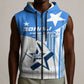 Somalia Independence Day 1960 Sleeveless Zip Hoodie Somali Coat Of Arms Star - Land Of The Brave