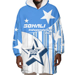 Somalia Independence Day 1960 Wearable Blanket Hoodie Somali Coat Of Arms Star - Land Of The Brave