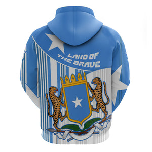 Somalia Independence Day 1960 Zip Hoodie Somali Coat Of Arms Star - Land Of The Brave