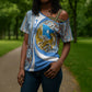 Somalia Freedom Independence Cross Shoulder Shirt Leopard Flag Power Fist