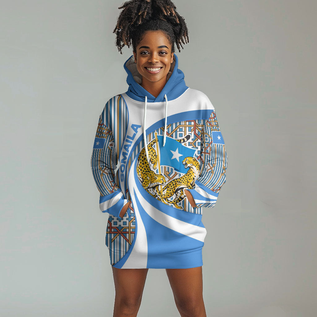Somalia Freedom Independence Hoodie Dress Leopard Flag Power Fist