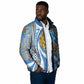 Somalia Freedom Independence Padded Jacket Leopard Flag Power Fist