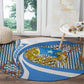 Somalia Freedom Independence Round Carpet Leopard Flag Power Fist