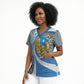 Somalia Freedom Independence Scrub Top Leopard Flag Power Fist