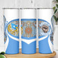 Somalia Freedom Independence Skinny Tumbler Leopard Flag Power Fist