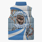 Somalia Freedom Independence Sleeveless Puffer Jacket Leopard Flag Power Fist