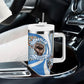 Somalia Freedom Independence Tumbler With Handle Leopard Flag Power Fist