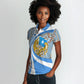 Somalia Freedom Independence Women Polo Shirt Leopard Flag Power Fist