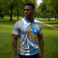 Somalia Freedom Independence Zipper Polo Shirt Leopard Flag Power Fist