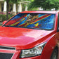 DR Congo Patrice Lumumba Football Victory Auto Sun Shade African Pride Leopard And Flag