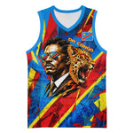 DR Congo Patrice Lumumba Football Victory Basketball Jersey African Pride Leopard And Flag