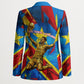 DR Congo Patrice Lumumba Football Victory Blazer African Pride Leopard And Flag