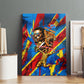 DR Congo Patrice Lumumba Football Victory Canvas Wall Art African Pride Leopard And Flag