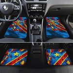 DR Congo Patrice Lumumba Football Victory Car Mats African Pride Leopard And Flag