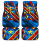 DR Congo Patrice Lumumba Football Victory Car Mats African Pride Leopard And Flag